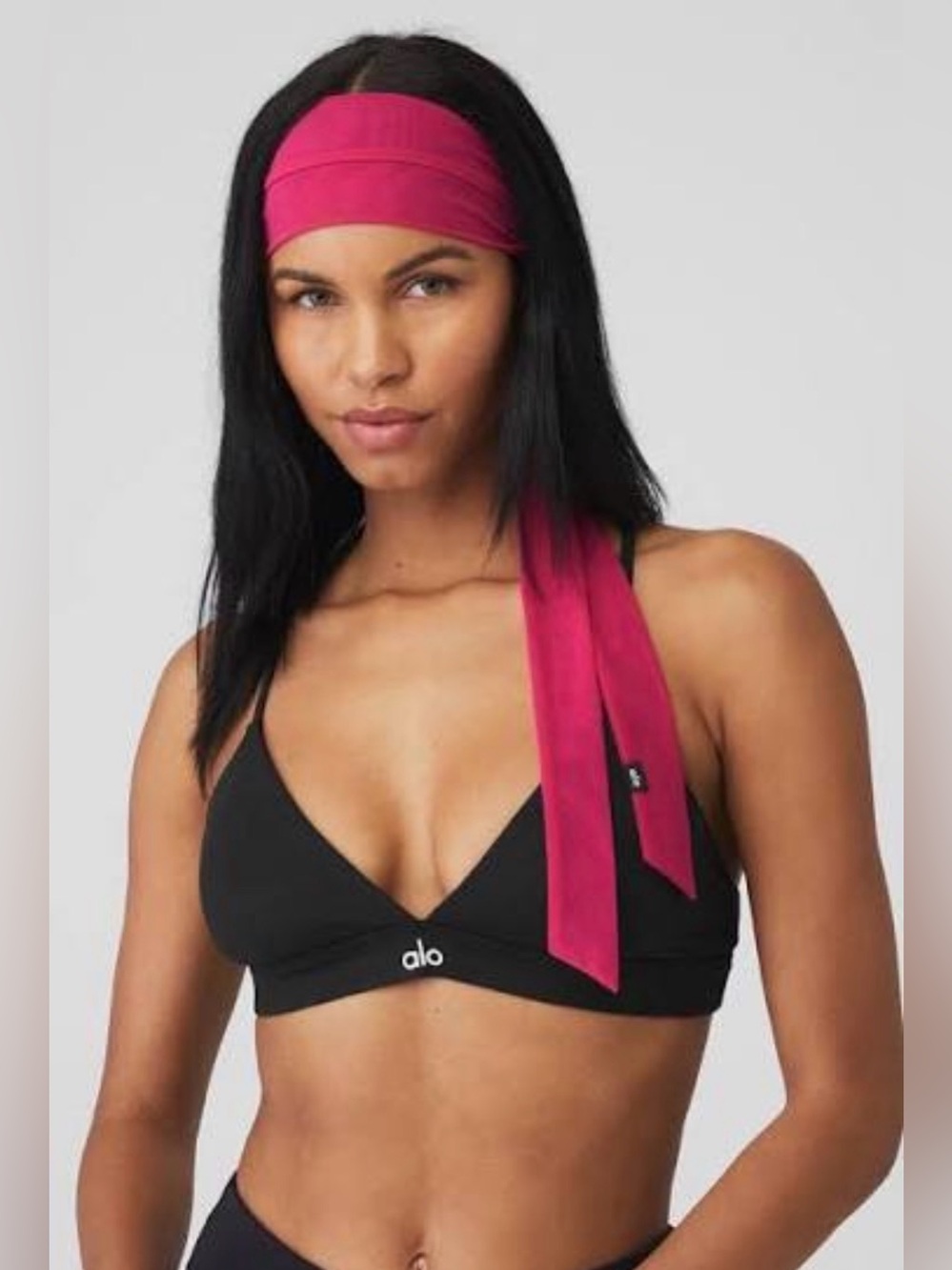 Alo Pink Active Hair Tie Headband